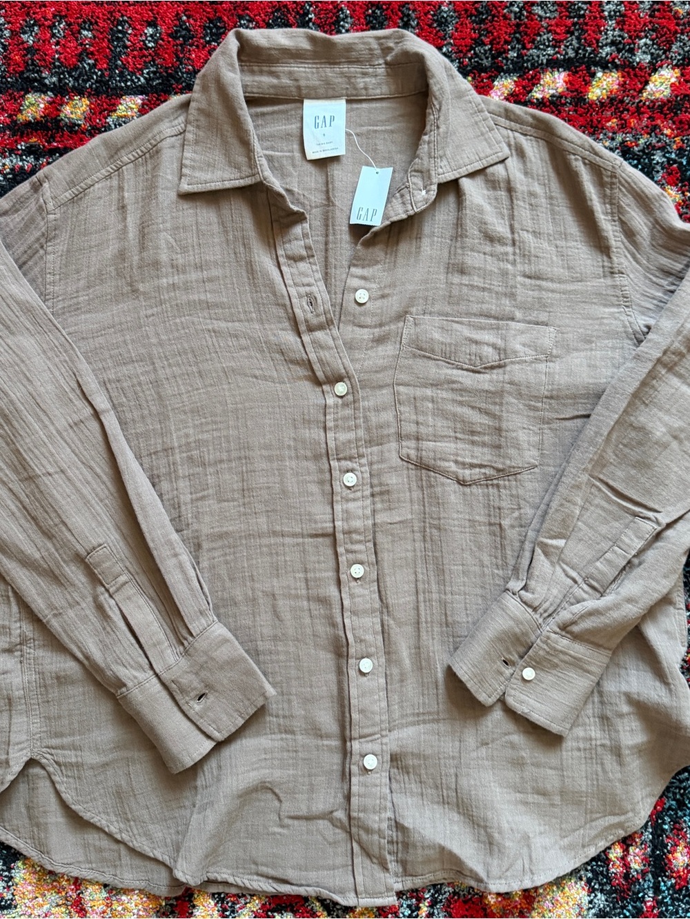 NWT Gap 100% Cotton Gauze Shirt